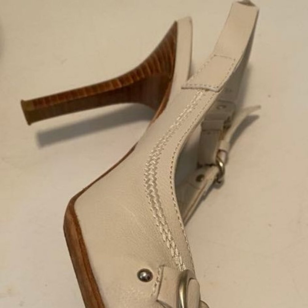 SOLD on Ebay! Dior Shoes ALL LEATHER Made in Italy EU 36 White Color - Picture 4 of 6
